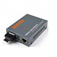 Convertisseur de média fibre optique HTB-GS-03-20km 1000 Mbps fibre monomode Port SC unique 20 km avec alimentation externe