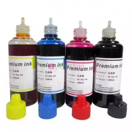 Encre à colorant Premium 100ml pour imprimantes à jet d'encre HP / Canon / Brother / Epson / CISS