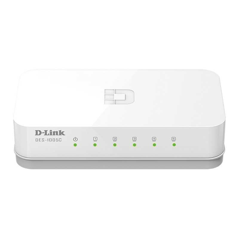Switch D-Link DES-1005C | 5 Ports Fast Ethernet 10/100 Mbps | Compact