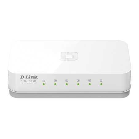 Switch bureau D-Link DES-1005C 5 ports 10/100 Mbps, blanc