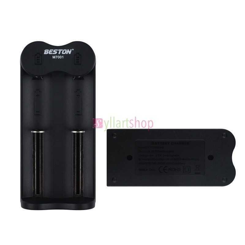 Chargeur de batterie Beston BST-M7001 2 baies pour batterie rechargeable 20700/21700/26650 3,7 V Chargeur de batterie Beston BST-M7001 2 baies pour batterie rechargeable 20700/21700/26650 3,7 V