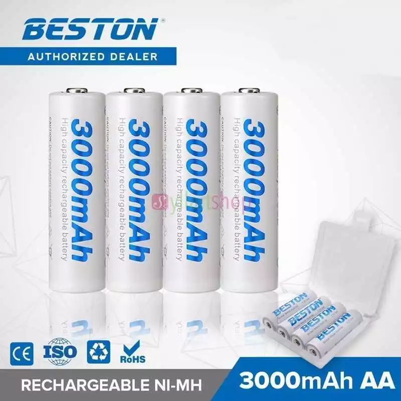 BESTON Recharge Ultra Piles Rechargeables type AA 3000mAh, Lot de 4 -  Cdiscount Jeux - Jouets