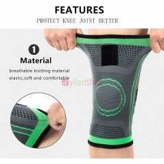 Genouillère Bretelle Sport Soutien Articulations Protecteur Fitness Compression Manches