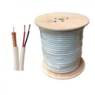 Câble Coaxial RG59 + Alimentation 2C | Vidéosurveillance CCTV 75 Ohms | Câble 2-en-1