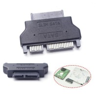 Adaptateur Slim line SATA Serial ATA 7 + 15 22 broches mâle vers Slim 7 + 6 13 broches femelle pour disque dur, CD-ROM