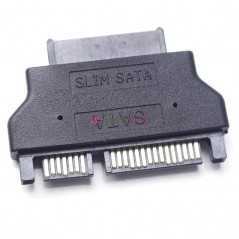 Adaptateur Slim line SATA Serial ATA 7 + 15 22 broches mâle vers Slim 7 + 6 13 broches femelle pour disque dur, CD-ROM