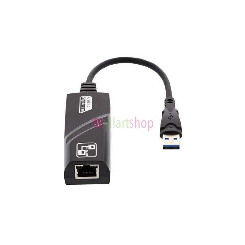Adaptateur réseau USB 3.0 vers Gigabit Ethernet 10/100/1000Mbps Adaptateur réseau USB 3.0 vers Gigabit Ethernet 10/100/1000Mbps