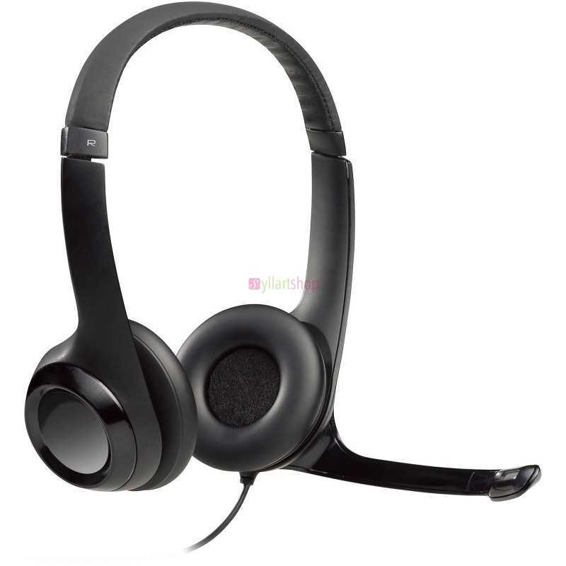 Casque micro USB Logitech USB Headset H390 avec microphone anti-parasite pour PC et MAC Casque micro USB Logitech USB Headset H390 avec microphone anti-parasite pour PC et MAC