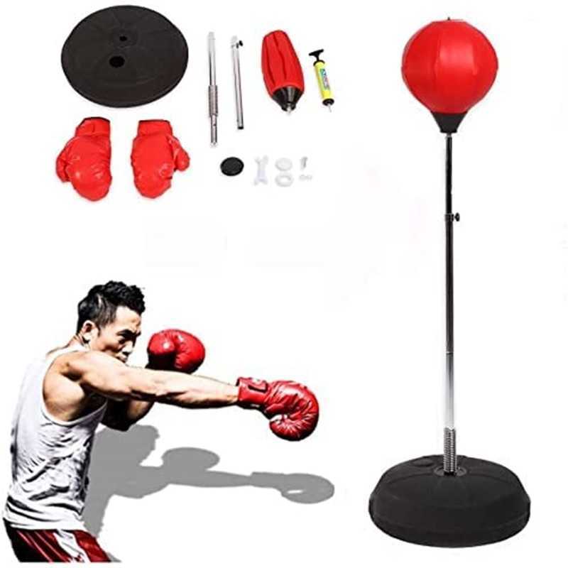 Punching ball de boxe, base à remplir d'eau ou de sable avec gants de boxe