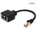 Câble adaptateur RJ45 mâle vers femelle - Prend en charge Ethernet Cat 5-Cat 6 LAN