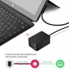 Chargeur Microsoft Surface 2 | 12V 2A 24W | Remplacement Adaptateur Secteur