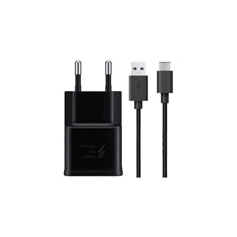 Chargeur Rapide Samsung Galaxy S8 / S8+ | Kit Officiel USB Type C | 120 cm Noir