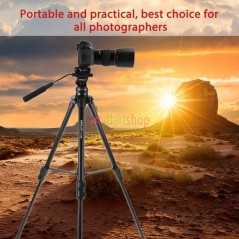 Kingjoy VT-1500 | Trépied Vidéo Professionnel avec Tête Fluide et Verrouillage