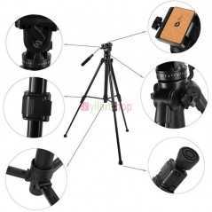 Kingjoy VT-1500 | Trépied Vidéo Professionnel avec Tête Fluide et Verrouillage