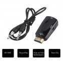 Adaptateur HDMI vers VGA, HD 1.4 P mâle vers femelle, avec câble Audio de 1080mm