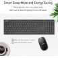 Clavier et souris sans fil Sonkir K-18 2,4 GHz ultra fin rechargeable avec film de couverture Clavier et souris sans fil Sonkir K-18 2,4 GHz ultra fin rechargeable avec film de couverture