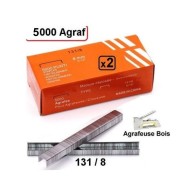 Paquets 5000 Agrafeuse Bois 131-8mm