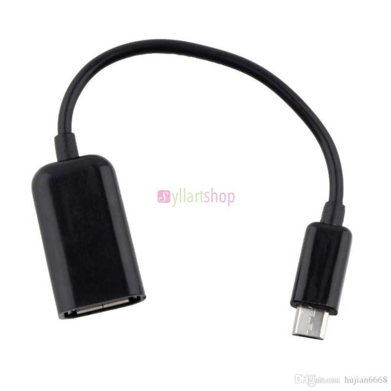 Câble OTG micro USB mâle vers USB femelle (connectez la clé USB au téléphone)