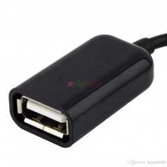 Câble OTG micro USB mâle vers USB femelle (connectez la clé USB au téléphone)