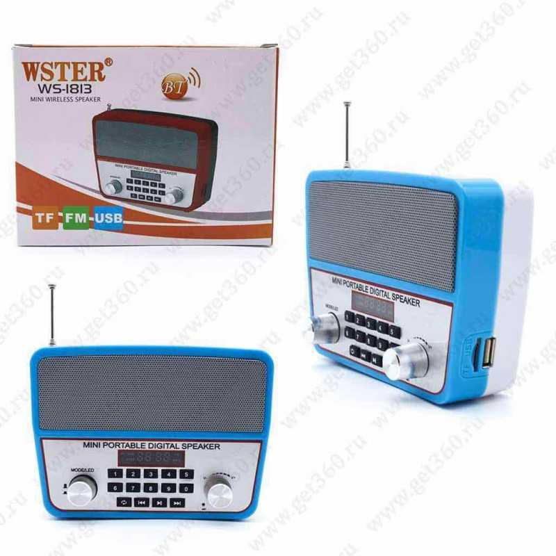 Mini haut parleur Bluetooth sans fil avec radio FM WS-1813 Mini haut parleur Bluetooth sans fil avec radio FM WS-1813