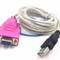 Câble RS232 série DB9 9 broches femelleB vers USB 2.0 PL-2303