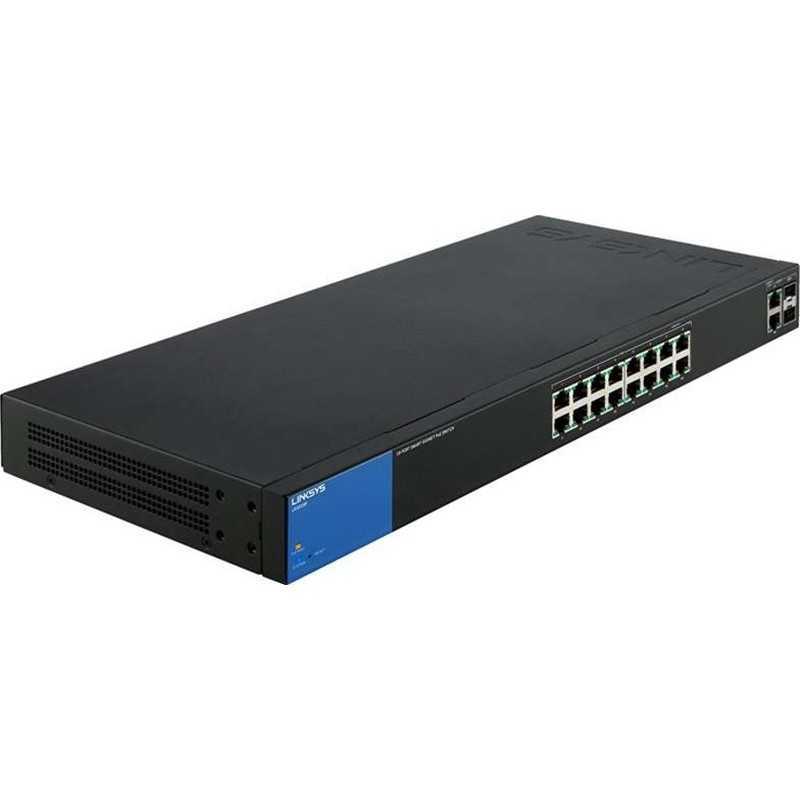 Switch Manageable Gigabit Business Linksys - 16 ports LGS318P Switch Manageable Gigabit Business Linksys - 16 ports LGS318P