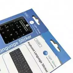 Stickers Autocollants Clavier Arabe Fond blanc avec Lettres noir pour  Ordinateur Portable et clavier PC
