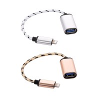 Câble Lightning OTG Lightning Male vers USB 3.0 Cordon de transfert de données pour iPhone