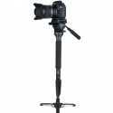 Trépied YUNTENG VCT-588 Pro caméra fluide glisser trépied monopode pour Canon Nikon Pentax DSLR