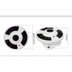 Caméra de Surveillance analogique métal 2MP panoramique AHD 360 degrés vue 1080p