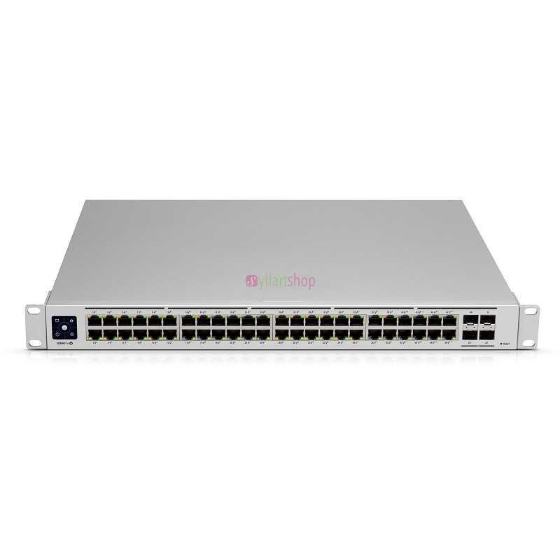 Switch Ubiquiti UniFi USW-PRO-48-POE 48 ports 10/100/1000 Mbps (40 PoE+/8 PoE++) + 4 ports SFP+ dédiés