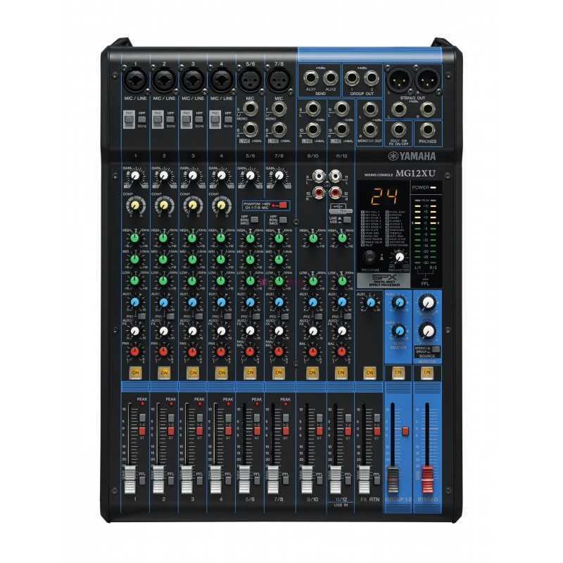 Console de mixage Yamaha MG12XU | 12 Canaux, Effets SPX, Interface USB
