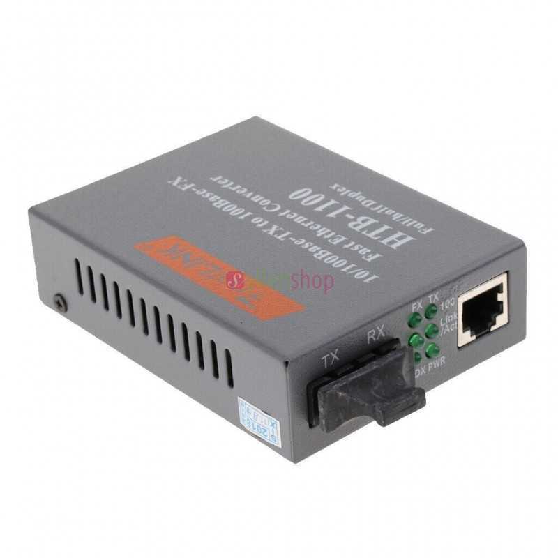 Convertisseur d'émetteur-récepteur à fibre optique RJ45 fibre Gigabit 100-250V Convertisseur d'émetteur-récepteur à fibre optique RJ45 fibre Gigabit 100-250V