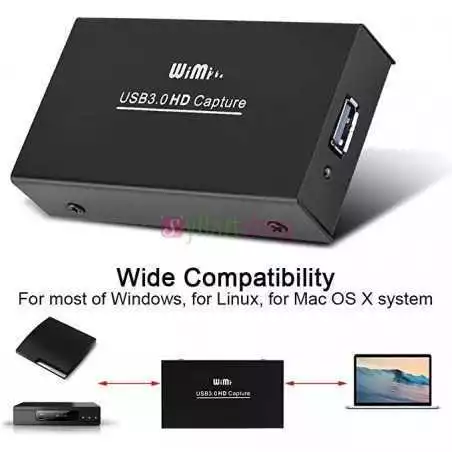 Boitier de capture vidéo Wimi EC288 USB 3.0 vers HDMI 1080p HD