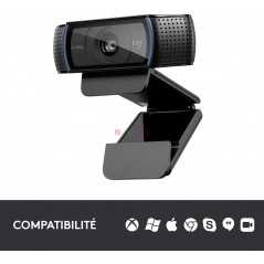 Webcam Full HD 1080p Logitech HD Pro C920 | Double Microphones et Autofocus
