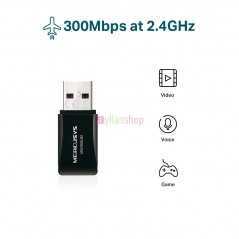 Adaptateur WiFi USB Mini MERCURY MW300UM N300 | 300 Mbps | Ultra Compact