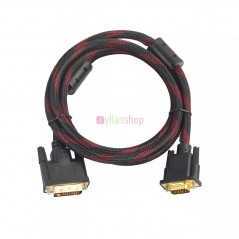 Câble vers DVI-I 24 + 5 vers VGA vidéo pour HDTV DVD ordinateur portable 1.5m