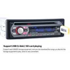 Radio voiture Audio Stéréo Radios FM Lecteur DVD/CD Prise en charge de la carte USB/SD/MMC