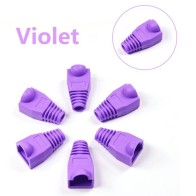Paquets de 100 Manchon RJ45 (Violet et vert)