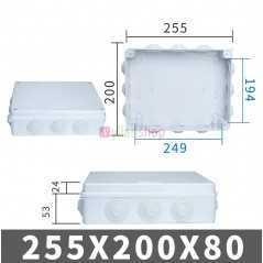 Boîtier d'interrupteur IP67/IP65 ABS 150x150x70