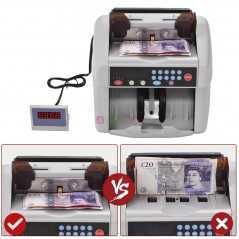 Compteur de billets professionnel multi-monnaies automatique Aibecy 8905