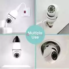 Caméra de sécurité 360° Type de mise au point rotative, vision nocturne