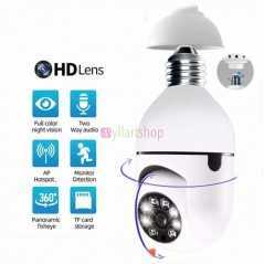 Caméra de Sécurité 360° Rotative | Vision Nocturne Infrarouge | Wi-Fi & Audio Bidirectionnel