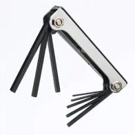 Jeu de clés hexagonales pliantes en métal métrique 8 pièces