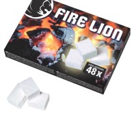 Cube allume feu cheminee 48 pieces