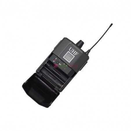 Microphone sans fil portable UHF W-15C (10 canaux sélectionnables) - 2 casques