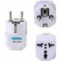 Prise Convertisseur de courant universel type EU UK US AU DIN 10A, 2 broches