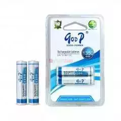 Batterie rechargeable Goop AAA 1350 mAh Ni-MH 1.2V 2 pièces (1 paire), jusqu'à 1100 cycles
