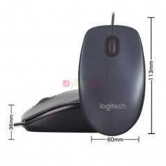 Logitech M90 | Souris Filaire USB | Optique 1000 DPI | Ambidextre