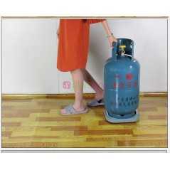 Support bouteille de gaz, pot de fleurs mobile poulie de cylindre en acier